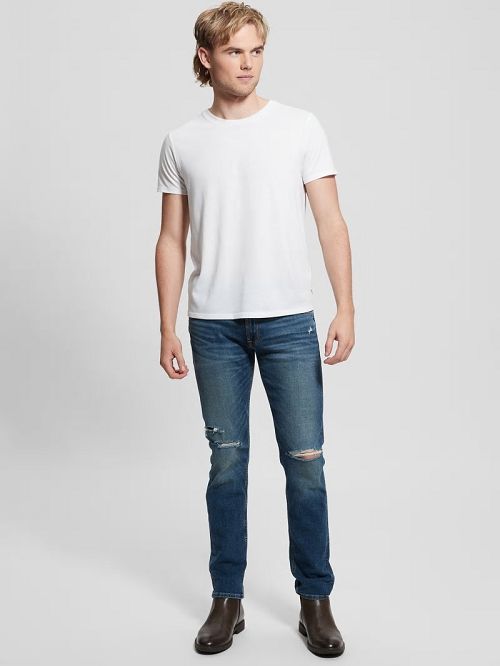 Guess Slim Tapered Jeans Albastri | GUESS-SN30351