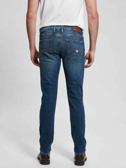 Guess Slim Tapered Jeans Albastri | GUESS-SN30351