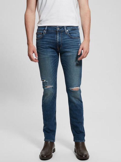 Guess Slim Tapered Jeans Albastri | GUESS-SN30351