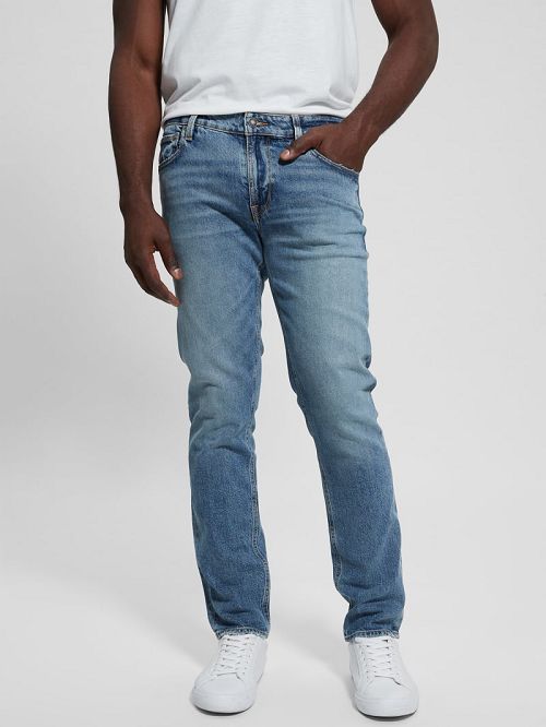 Guess Slim Tapered Jeans Albastri | GUESS-SN30361