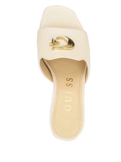 Guess Snapps G Kitten Mules Albi | GUESS-SN29725