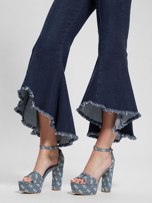 Guess Sofia 1981 Flare Jeans Albastri | GUESS-SN26525