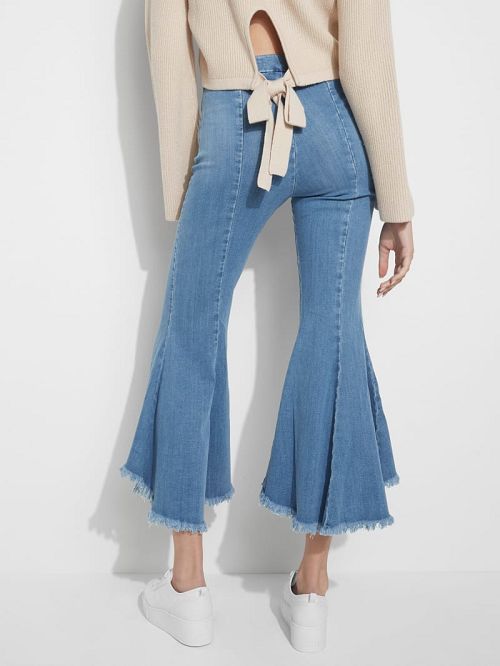 Guess Sofia 1981 High-Rise Flared Jeans Albastri | GUESS-SN26554