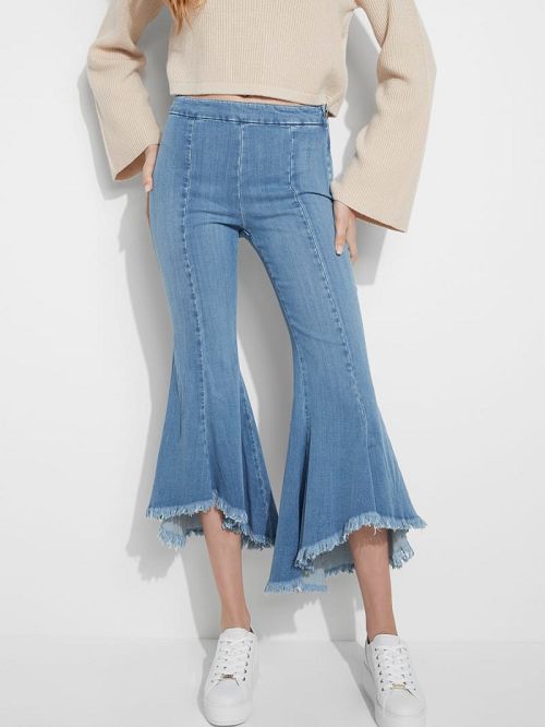 Guess Sofia 1981 High-Rise Flared Jeans Albastri | GUESS-SN26554