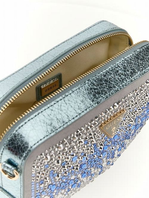 Guess Sofia Crystal Mini Crossbody Albastri | GUESS-SN28824