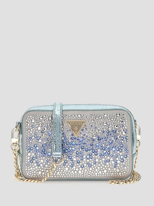 Guess Sofia Crystal Mini Crossbody Albastri | GUESS-SN28824