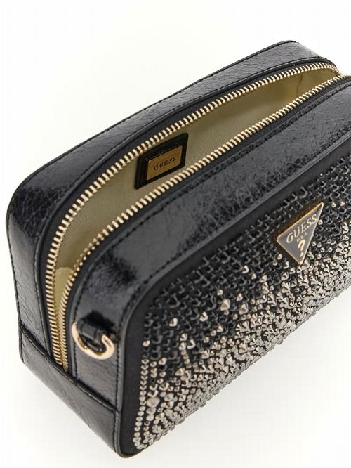 Guess Sofia Crystal Mini Crossbody Negrii | GUESS-SN28820