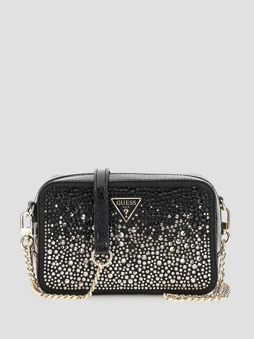 Guess Sofia Crystal Mini Crossbody Negrii | GUESS-SN28820