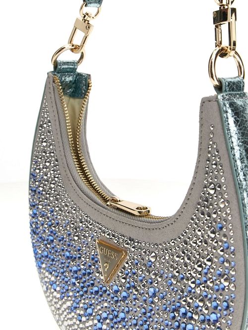 Guess Sofia Crystal Shoulder Bag Albastri | GUESS-SN29147