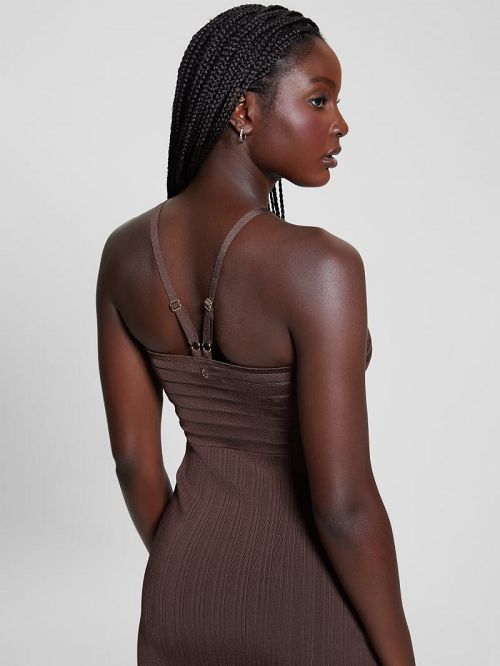 Guess Sofie Keyhole Sweater Dress Maro | GUESS-SN27023