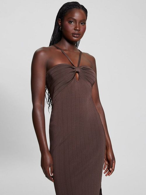 Guess Sofie Keyhole Sweater Dress Maro | GUESS-SN27023