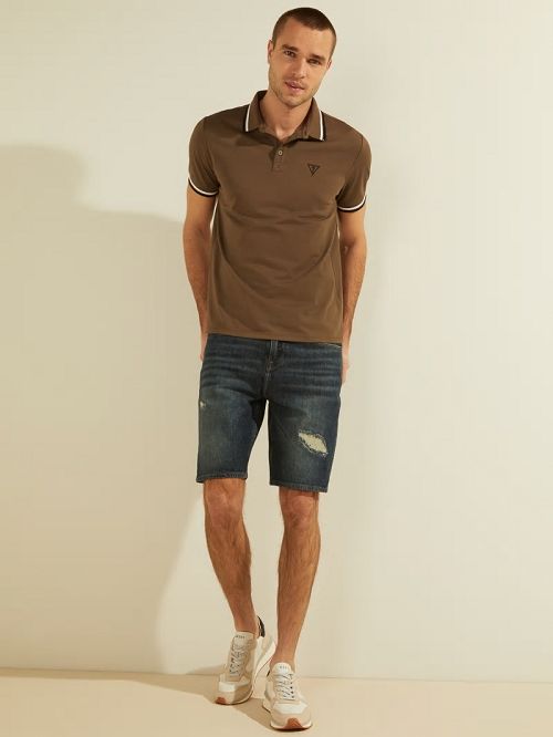 Guess Sports Pique Logo Polo Maro | GUESS-SN31163