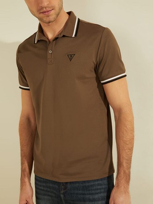 Guess Sports Pique Logo Polo Maro | GUESS-SN31163