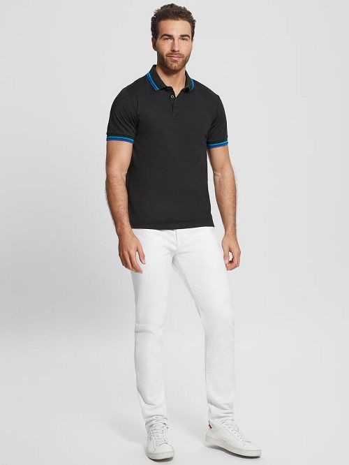 Guess Sports Pique Polo Negrii | GUESS-SN31177