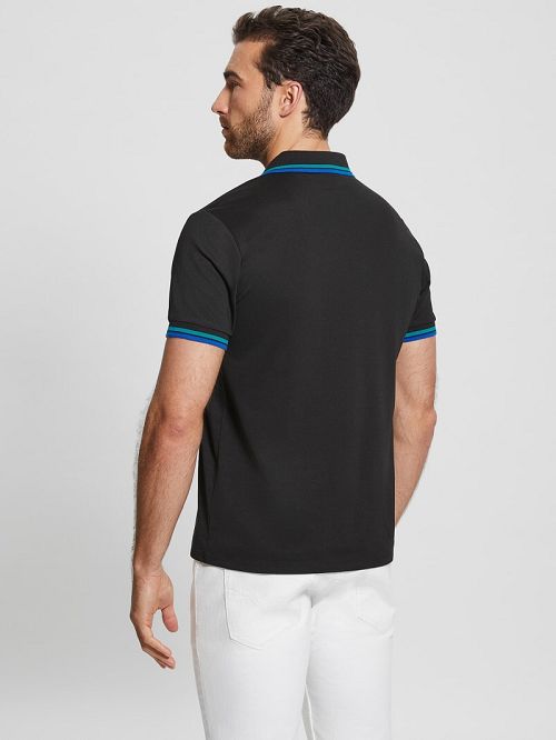 Guess Sports Pique Polo Negrii | GUESS-SN31177