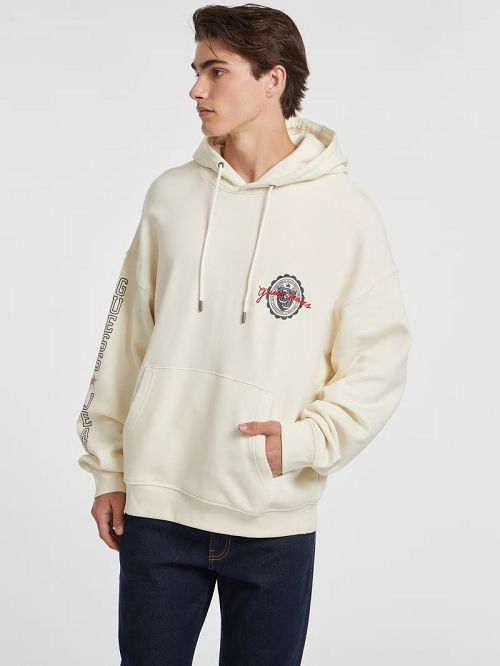 Guess Stamp Logo Hoodie Albi | GUESS-SN30913