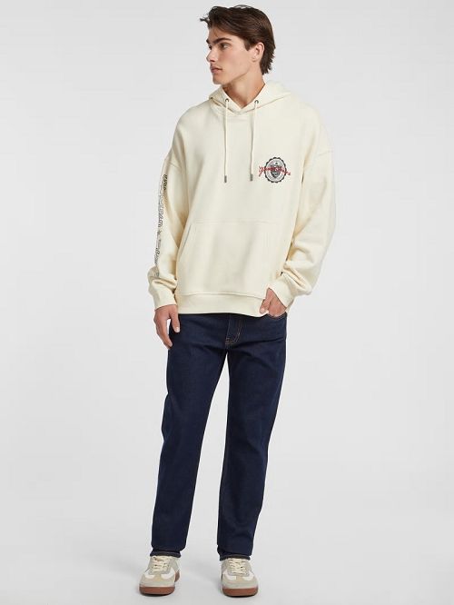Guess Stamp Logo Hoodie Albi | GUESS-SN30913