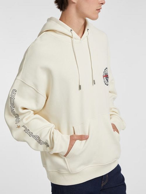 Guess Stamp Logo Hoodie Albi | GUESS-SN30913