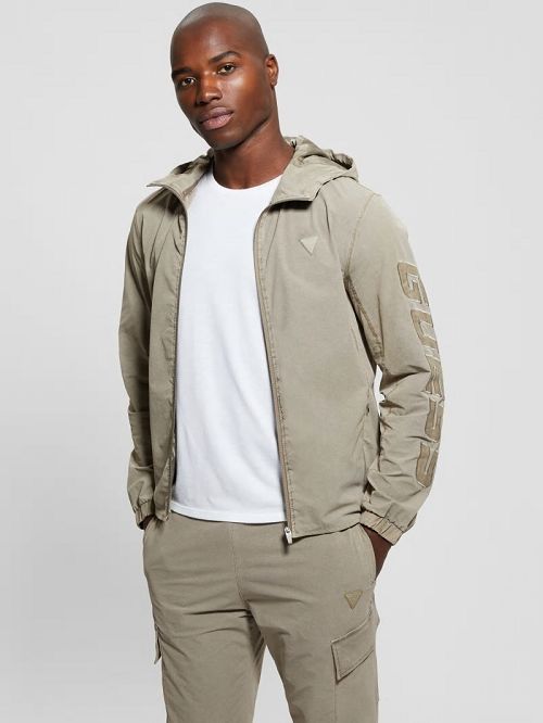Guess Steno Hooded Jacket Bej | GUESS-SN31548