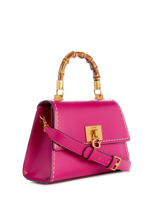 Guess Stephi Bamboo Handle Mini Satchel Roz | GUESS-SN29253