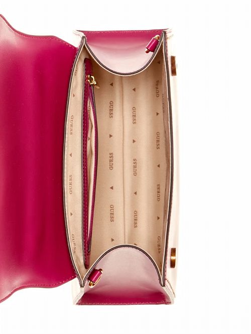 Guess Stephi Bamboo Handle Mini Satchel Roz | GUESS-SN29253