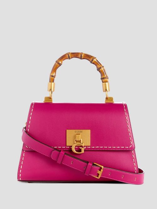 Guess Stephi Bamboo Handle Mini Satchel Roz | GUESS-SN29253