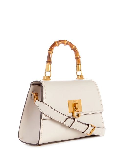 Guess Stephi Bamboo Handle Mini Satchel Albi | GUESS-SN29301