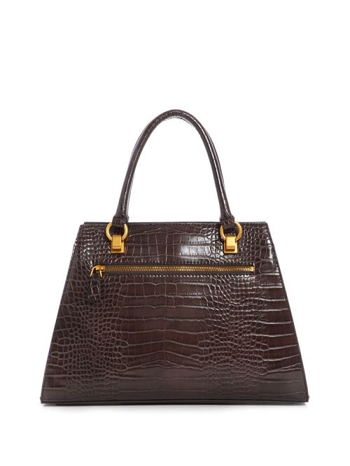 Guess Stephi Croc Girlfriend Satchel Maro | GUESS-SN29241