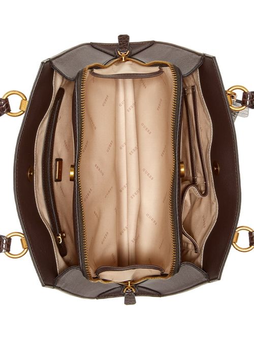 Guess Stephi Croc Girlfriend Satchel Maro | GUESS-SN29241