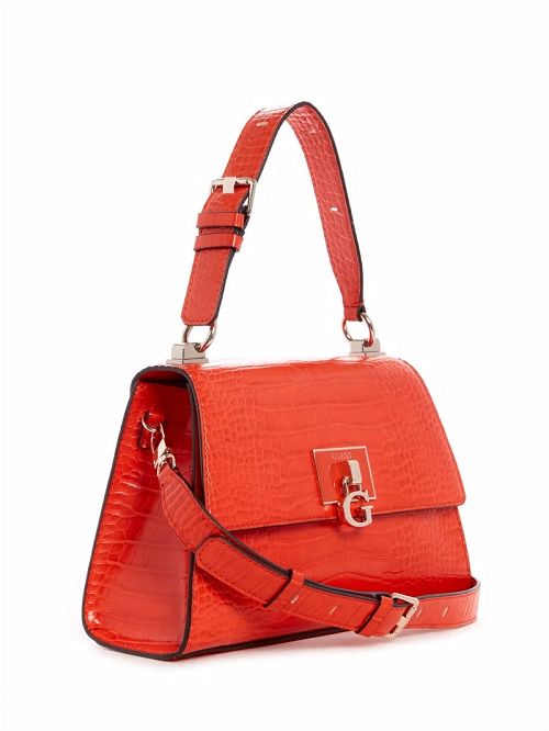 Guess Stephi Top-Handle Flap Bag Portocalii | GUESS-SN29223