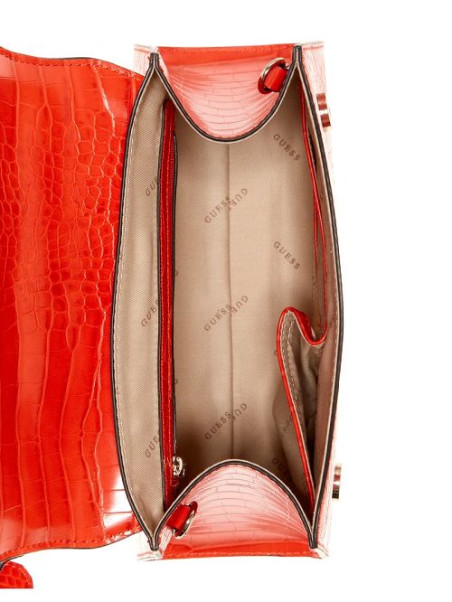 Guess Stephi Top-Handle Flap Bag Portocalii | GUESS-SN29223