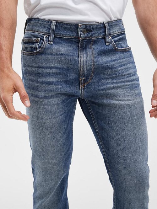 Guess Straight Jeans Albastri | GUESS-SN30390