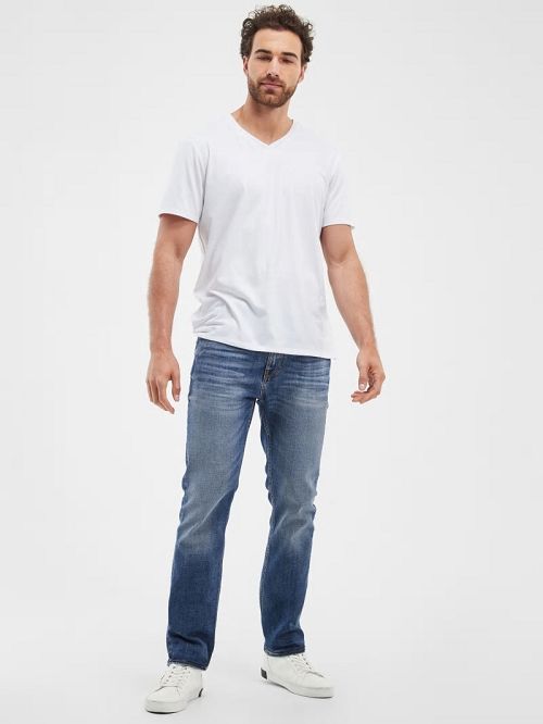Guess Straight Jeans Albastri | GUESS-SN30390