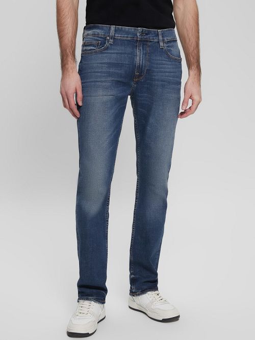 Guess Straight Jeans Albastri | GUESS-SN30390