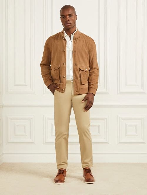 Guess Suede Flight Jacket Maro | GUESS-SN30838