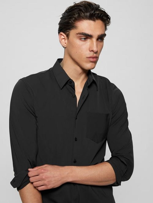 Guess Sunset Tech-Stretch Shirt Negrii | GUESS-SN31269