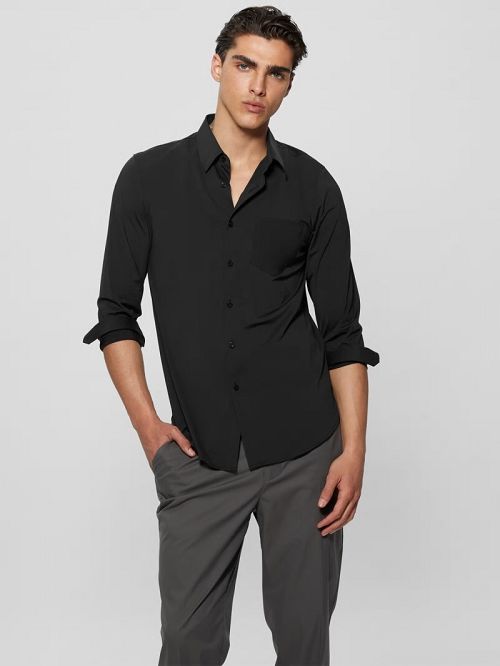 Guess Sunset Tech-Stretch Shirt Negrii | GUESS-SN31269