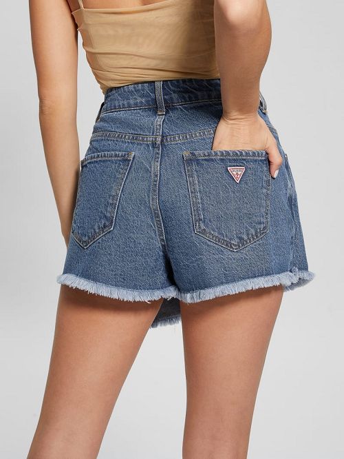 Guess Sutton Denim Skort Albastri | GUESS-SN28096