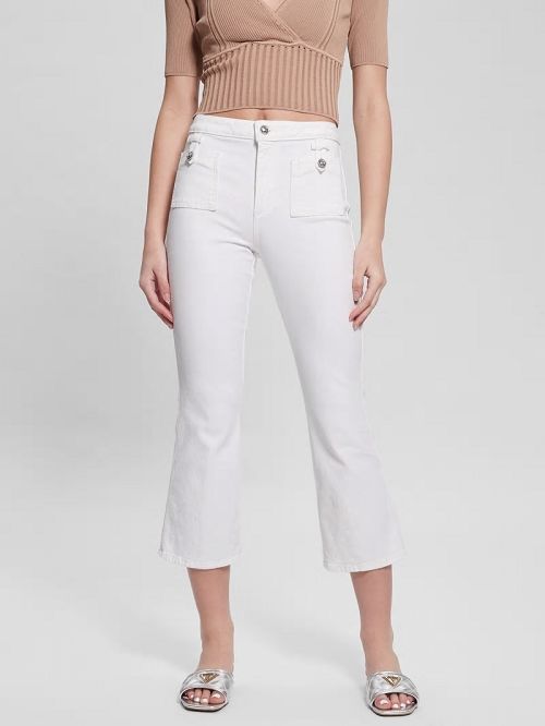 Guess Tahlia Kick Jeans Albi | GUESS-SN26490