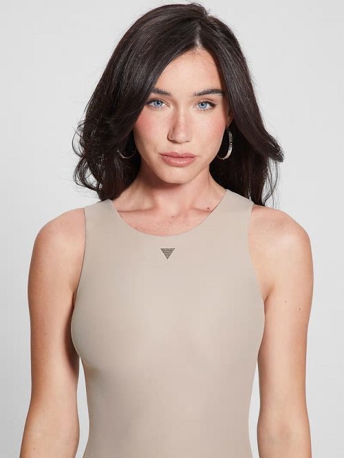 Guess Tank Maxi Dress Bej | GUESS-SN27007