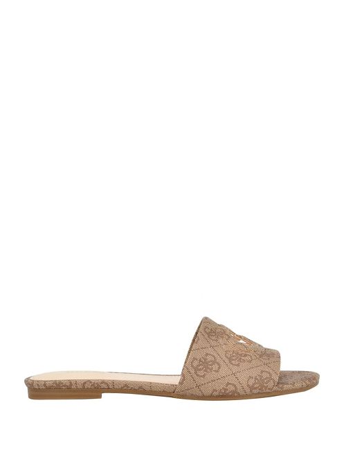 Guess Tashia Logo Slide Sandals Maro | GUESS-SN29732