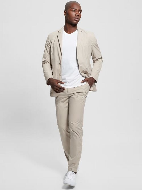 Guess Tech-Stretch Chino Pants Bej | GUESS-SN31438
