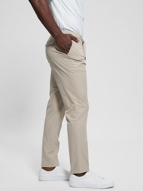 Guess Tech-Stretch Chino Pants Bej | GUESS-SN31438