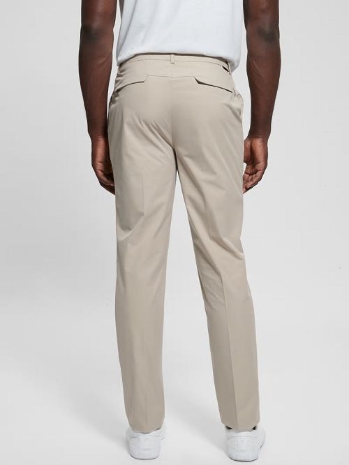 Guess Tech-Stretch Chino Pants Bej | GUESS-SN31438
