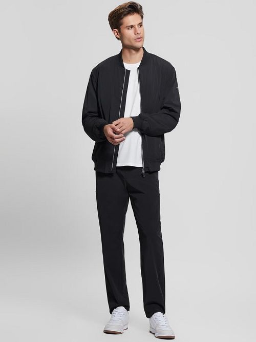 Guess Tech-Stretch Flight Jacket Negrii | GUESS-SN30738