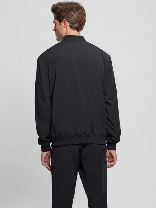 Guess Tech-Stretch Flight Jacket Negrii | GUESS-SN30738