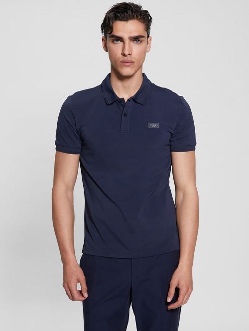 Guess Tech-Stretch Polo Albastri | GUESS-SN31304