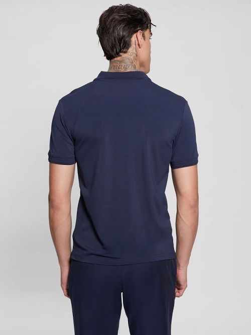 Guess Tech-Stretch Polo Albastri | GUESS-SN31304