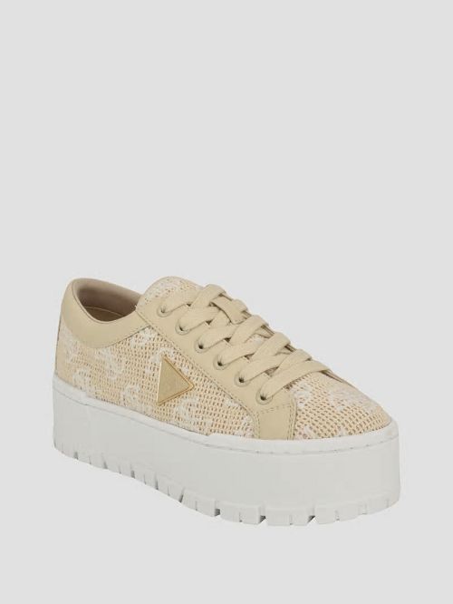 Guess Tesie Platform Sneakers Bej | GUESS-SN29551