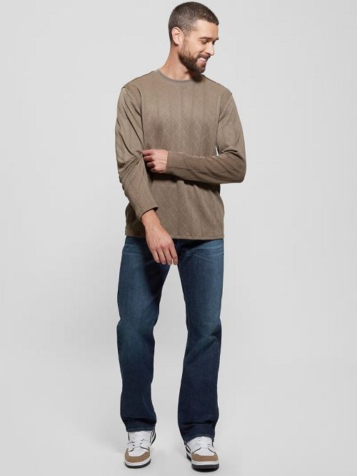 Guess Textured Knit Long-Sleeve Top Maro | GUESS-SN30702
